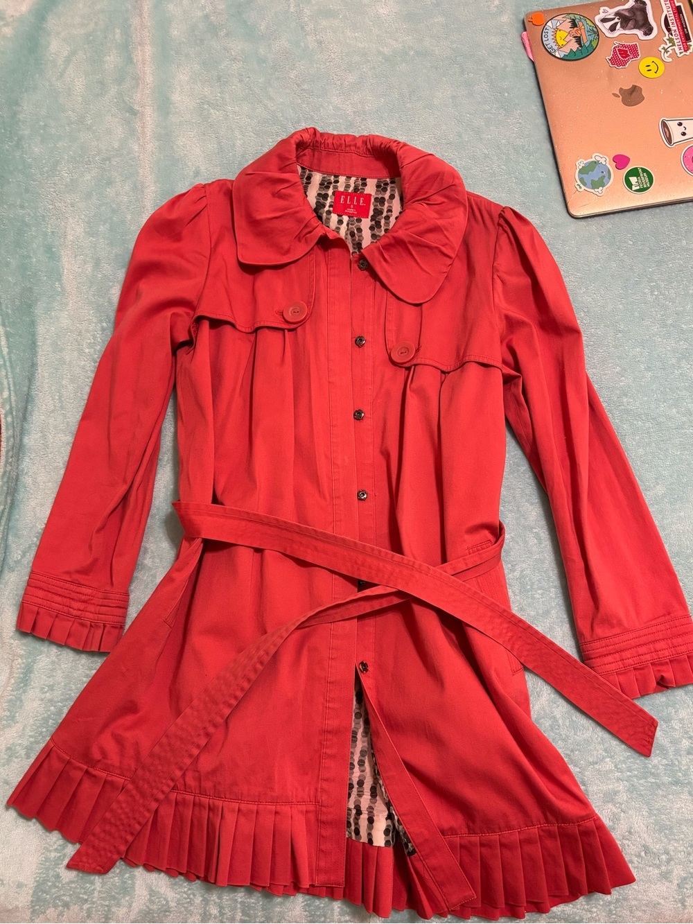 Elle Women's Pink Belted Jacket